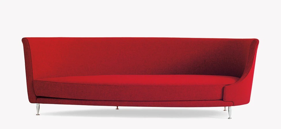 Каркас и наполнение: металл. Современный дизайн Диван New-tone — Moroso, кожа, фото 4