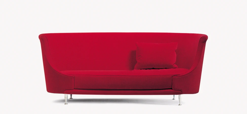 Каркас и наполнение: металл. Современный дизайн Диван New-tone — Moroso, кожа, фото 5