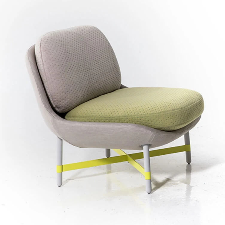 Каркас и наполнение: металл. Современный дизайн Кресло Ottoman — Moroso, кожа, фото 2