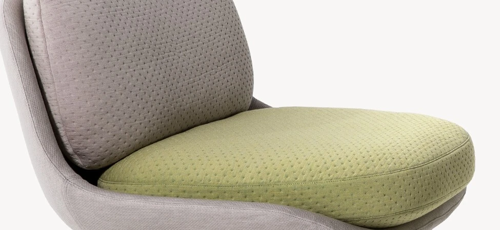 Каркас и наполнение: металл. Современный дизайн Кресло Ottoman — Moroso, кожа, фото 3