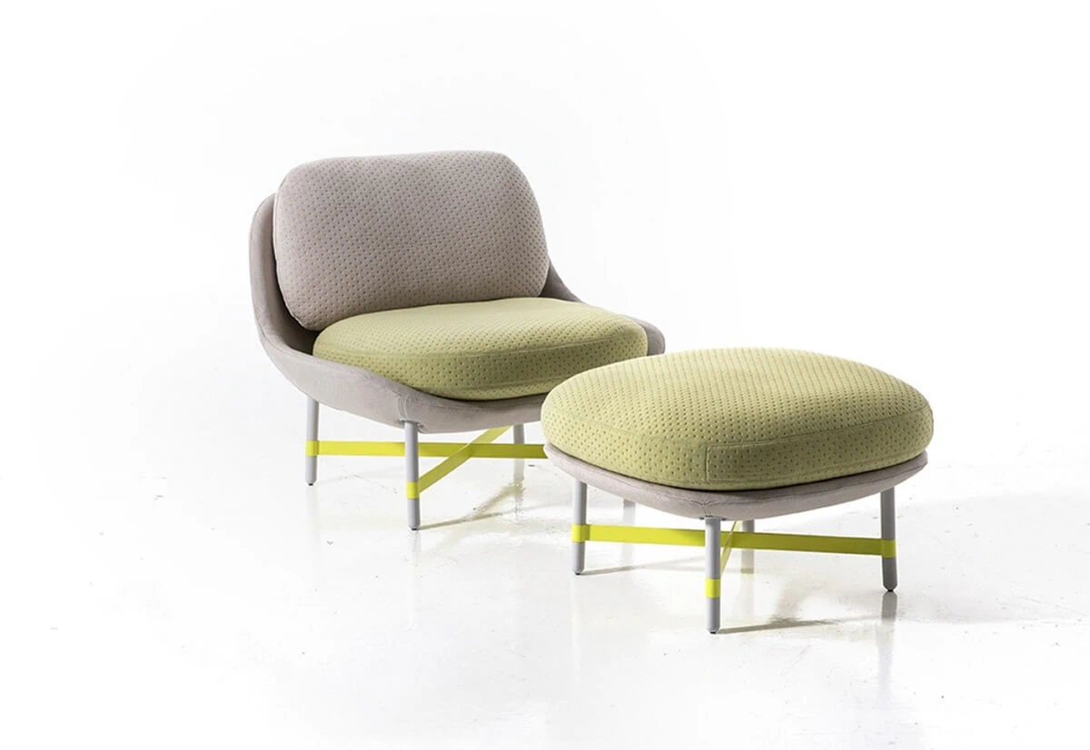 Пуф Ottoman — Moroso, кожа, фото 2