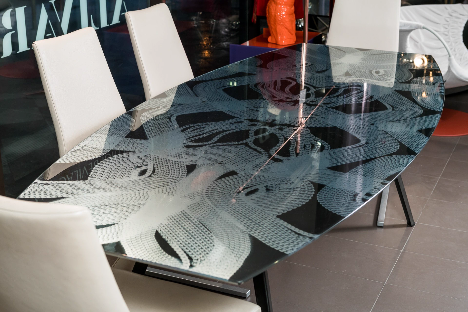 Обеденный стол Pylon — Moroso, стекло, фото 4