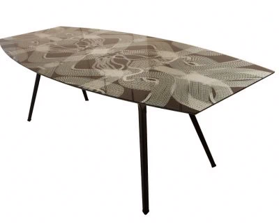 Обеденный стол Pylon — Moroso, стекло