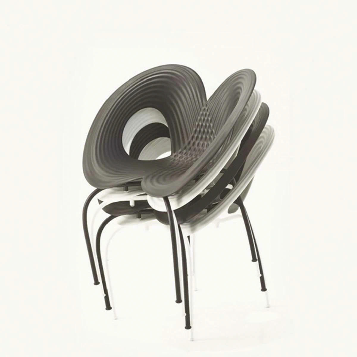 Каркас и наполнение: металл. Современный дизайн Стул Ripple Chair — Moroso, металл, фото 4