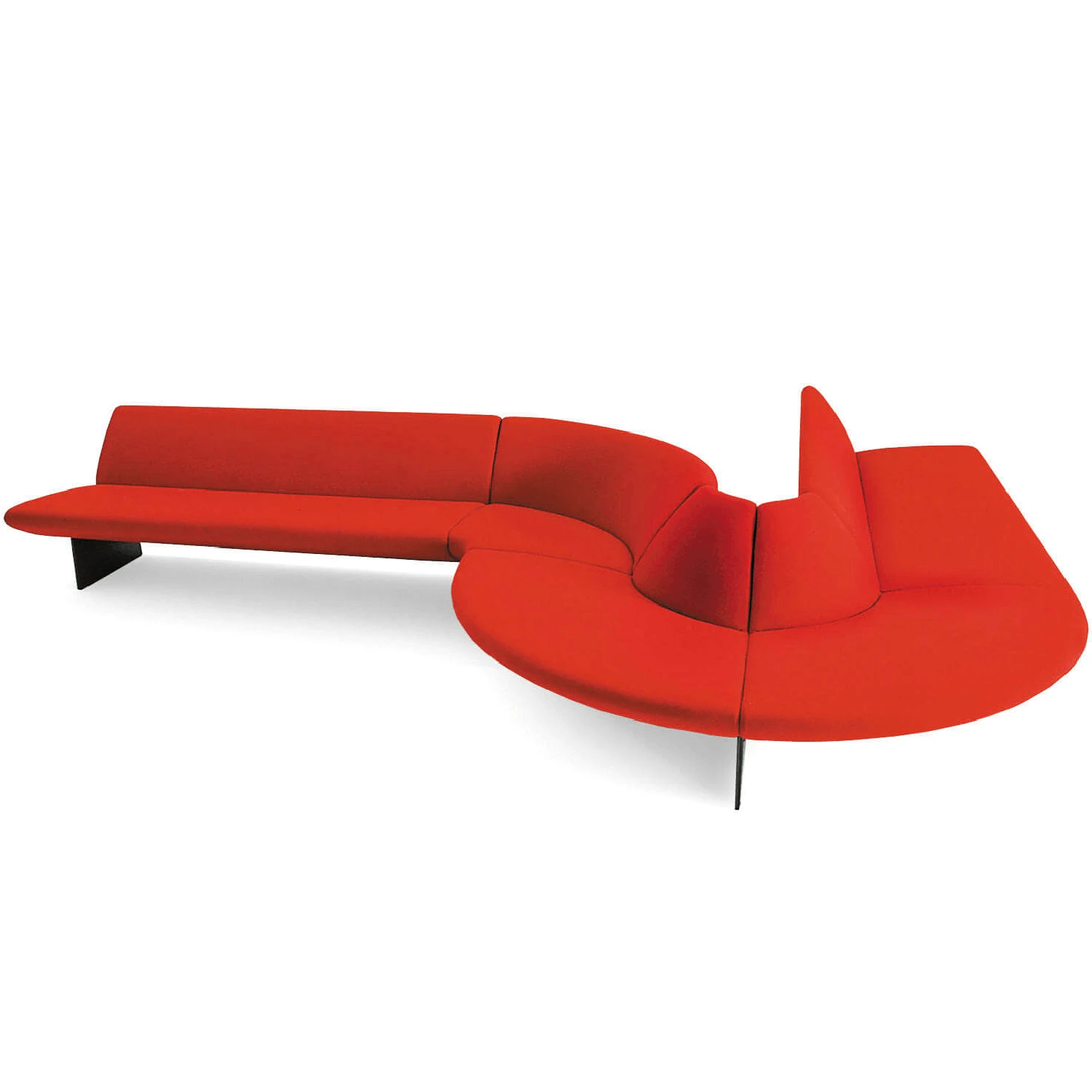 Диван Serpentine — Moroso, кожа