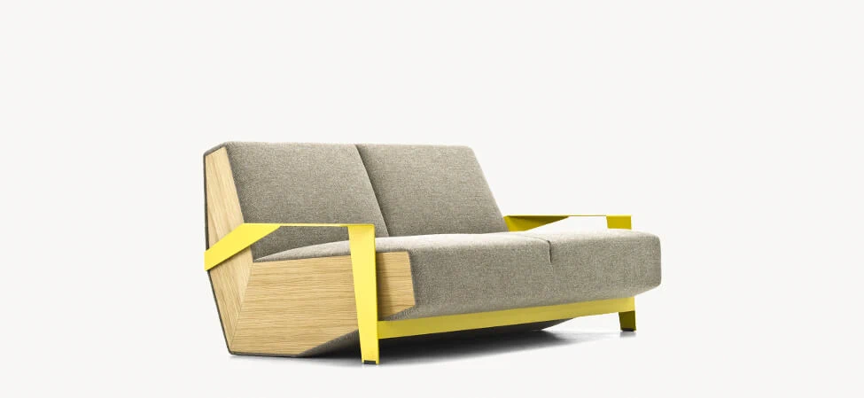 Каркас и наполнение: металл. Современный дизайн Диван Silver Lake — Moroso, кожа, фото 3