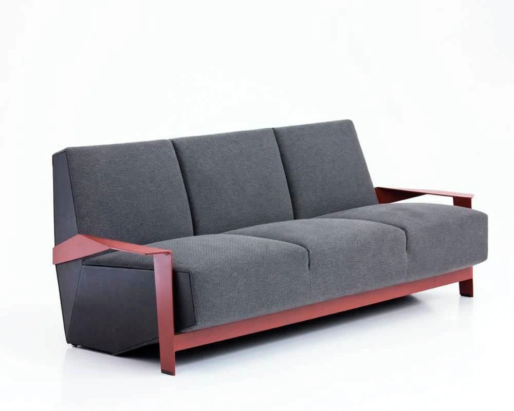 Каркас и наполнение: металл. Современный дизайн Диван Silver Lake — Moroso, кожа, фото 5