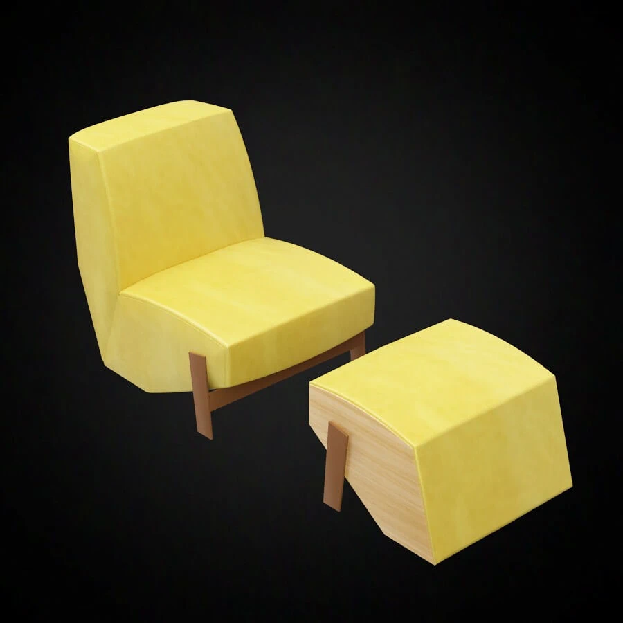 пуф Silver lake — Moroso, кожа, фото 4