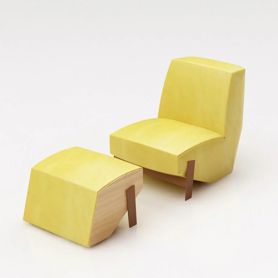 пуф Silver lake — Moroso, кожа