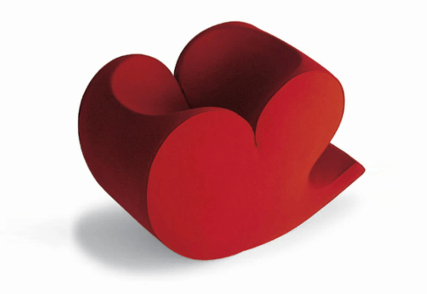 Каркас и наполнение: металл. Современный дизайн Кресло Soft Heart — Moroso, кожа, фото 2