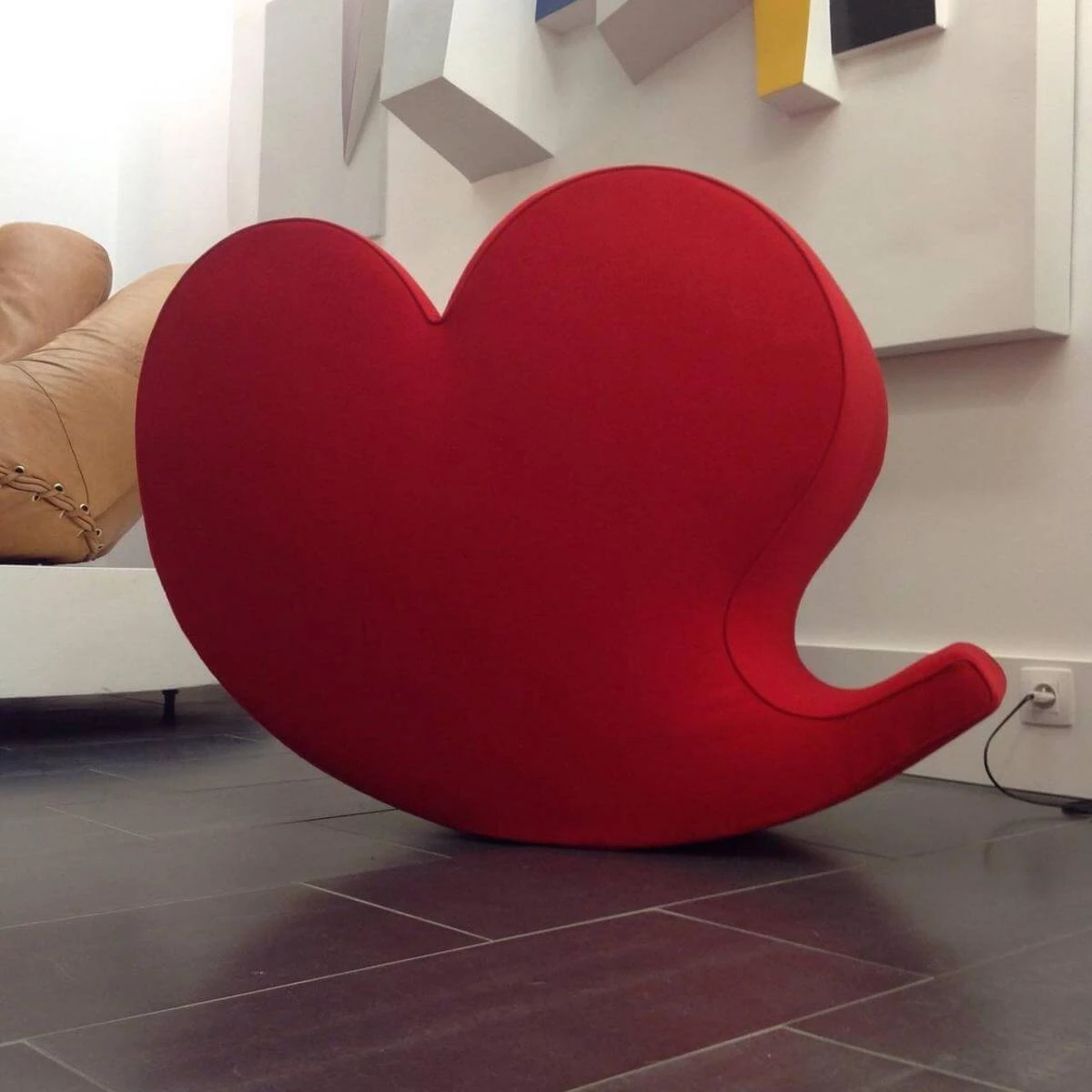 Каркас и наполнение: металл. Современный дизайн Кресло Soft Heart — Moroso, кожа, фото 5