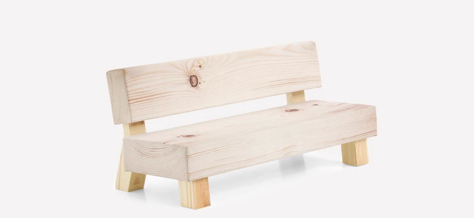 Каркас и наполнение: массив дерева. Современный дизайн Банкетка Soft Wood Sofa — Moroso, ткань, фото 2