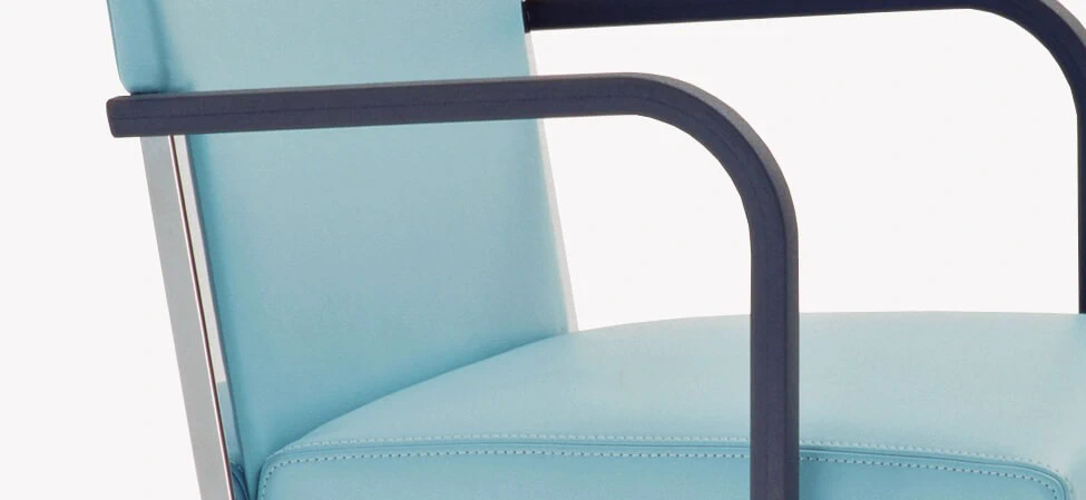 Каркас и наполнение: металл. Современный дизайн Стул Steel — Moroso, кожа, фото 2