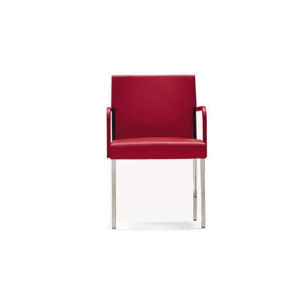 Каркас и наполнение: металл. Современный дизайн Стул Steel — Moroso, кожа, фото 3