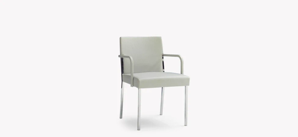 Каркас и наполнение: металл. Современный дизайн Стул Steel — Moroso, кожа, фото 5