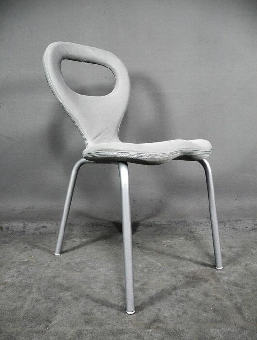 Каркас и наполнение: металл. Современный дизайн Стул Tv chair — Moroso, кожа, фото 4