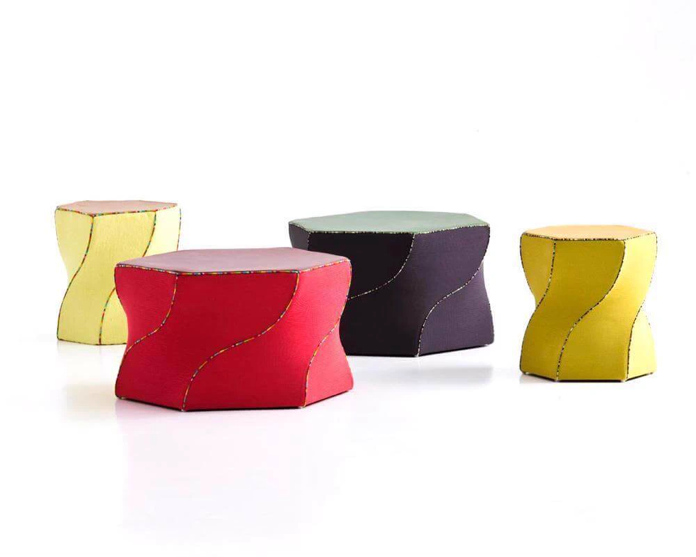 пуф Twist Again — Moroso, кожа, фото 5