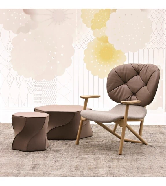 пуф Twist Again — Moroso, кожа, фото 6