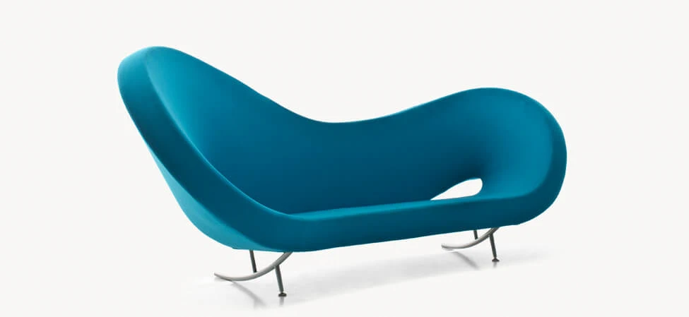 Каркас и наполнение: металл. Современный дизайн Диван Victoria and Albert — Moroso, кожа, фото 2
