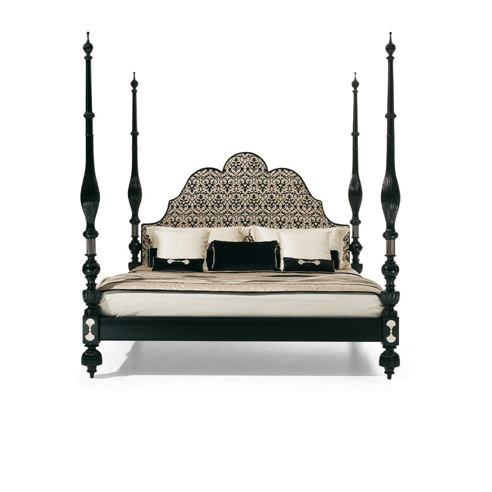 Кровать Letto/ Epoca: Coloniale - Portogallo 1880 MG6402 — OAK, кожа