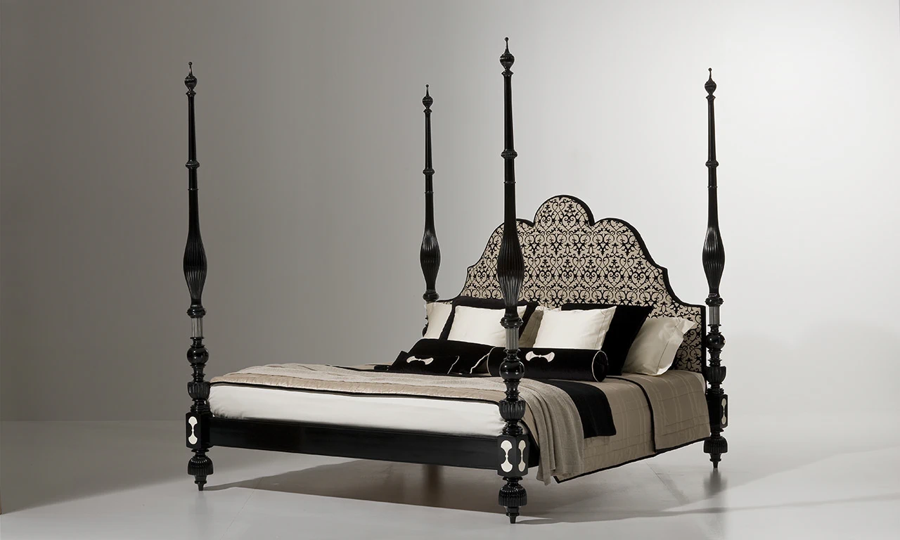 Кровать Letto/ Epoca: Coloniale - Portogallo 1880 MG6402 — OAK, кожа, фото 2