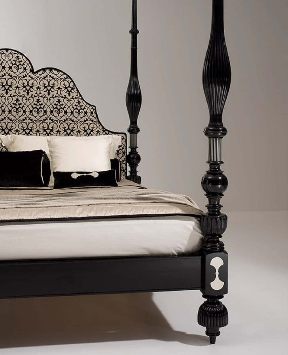 Кровать Letto/ Epoca: Coloniale - Portogallo 1880 MG6402 — OAK, кожа, фото 3