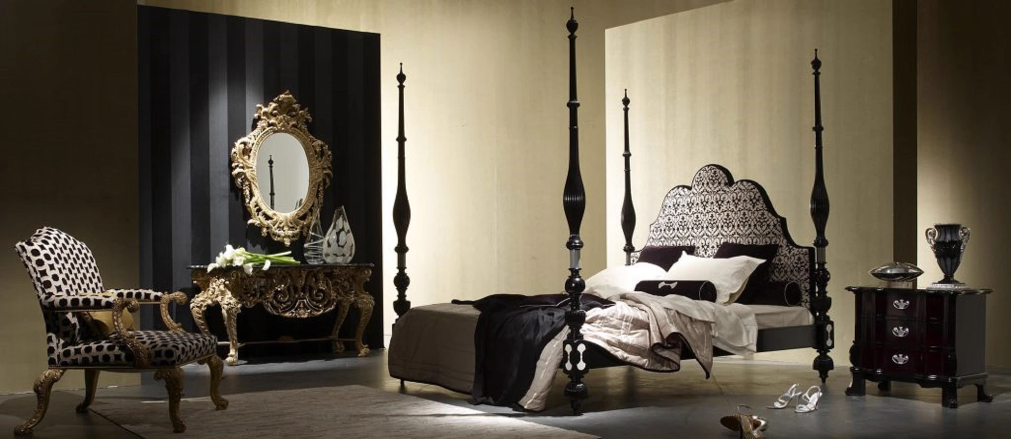 Кровать Letto/ Epoca: Coloniale - Portogallo 1880 MG6402 — OAK, кожа, фото 5