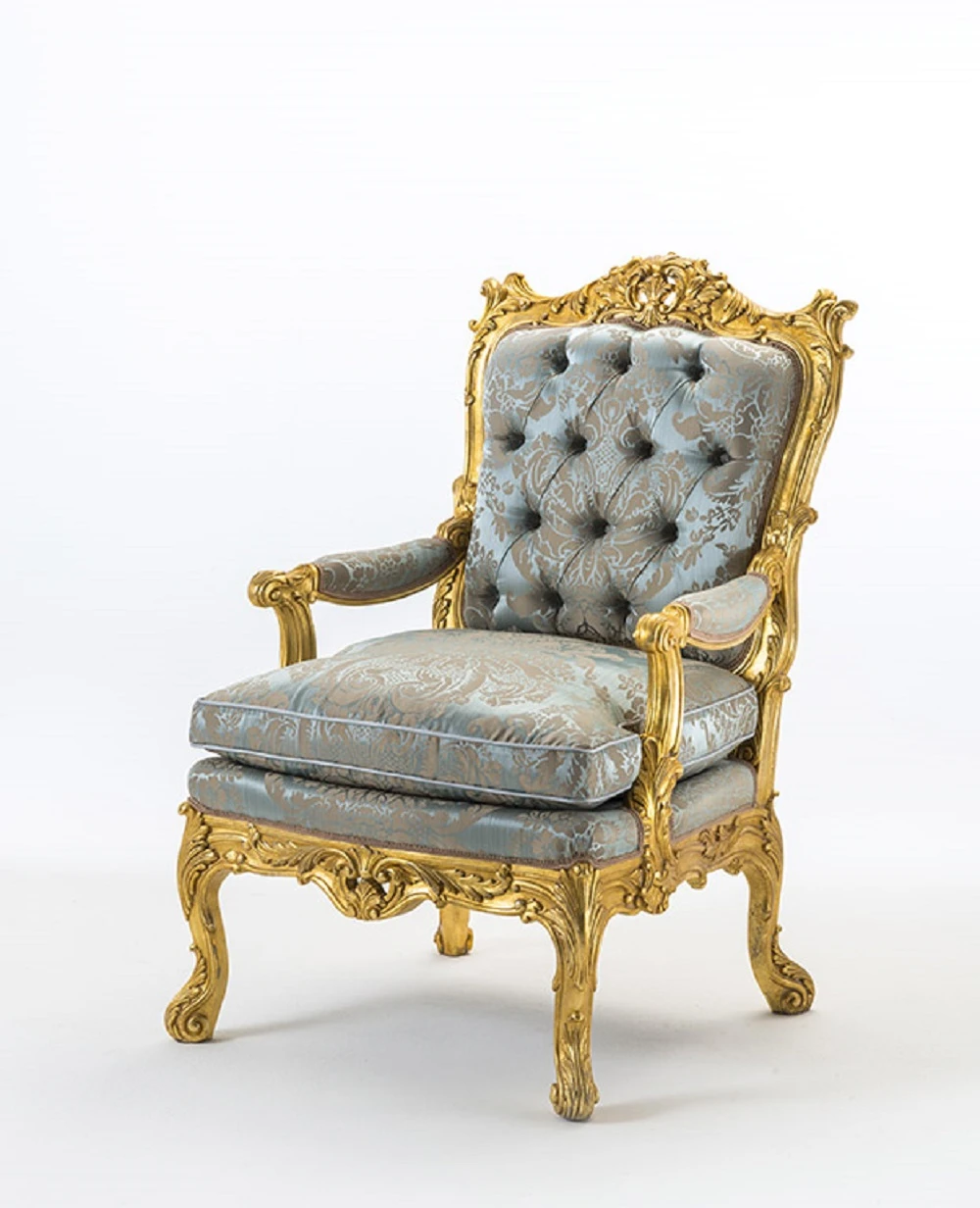 Кресло Poltrona/ Epoca: Giorgio II - Inghilterra 1740 MG3411/2 — OAK, кожа, фото 2