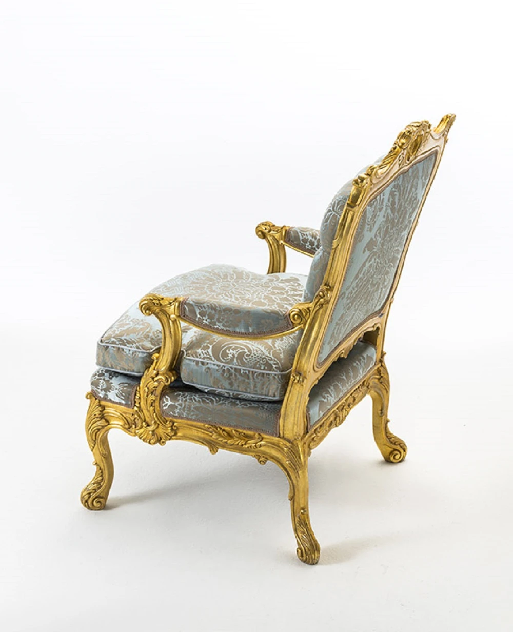 Кресло Poltrona/ Epoca: Giorgio II - Inghilterra 1740 MG3411/2 — OAK, кожа, фото 3
