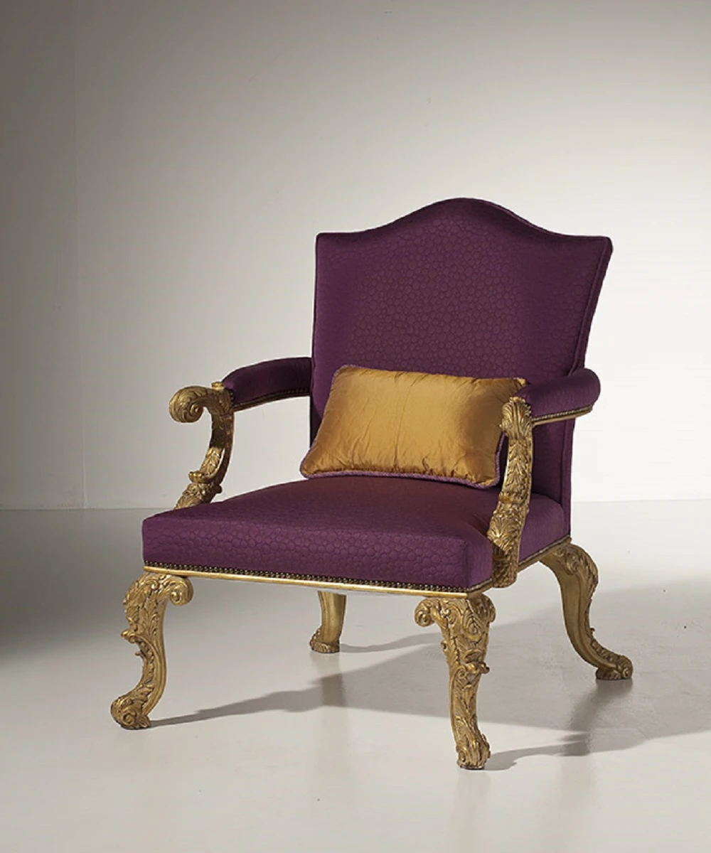 Кресло Poltrona/ Epoca: Giorgio II - Inghilterra 1750 MG3161 — OAK, кожа, фото 6
