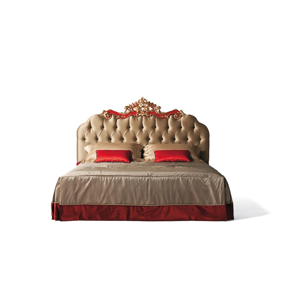 Изголовье Кровати Testata Letto/ Epoca: Barocco - Italia 1740 MG6712 — OAK, кожа