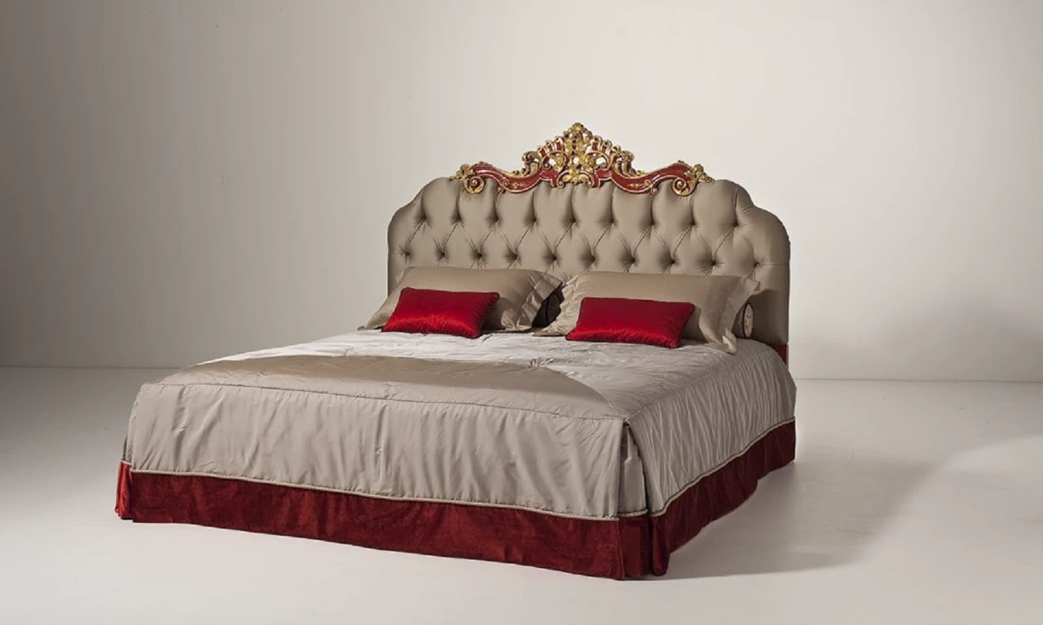 Изголовье Кровати Testata Letto/ Epoca: Barocco - Italia 1740 MG6712 — OAK, кожа, фото 2