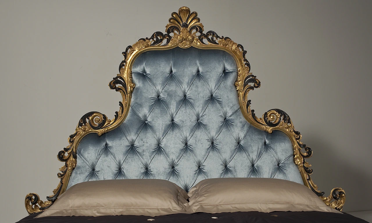 Изголовье Кровати Testata Letto/ Epoca: Barocco - Italia 1750 MG6512 — OAK, кожа, фото 3