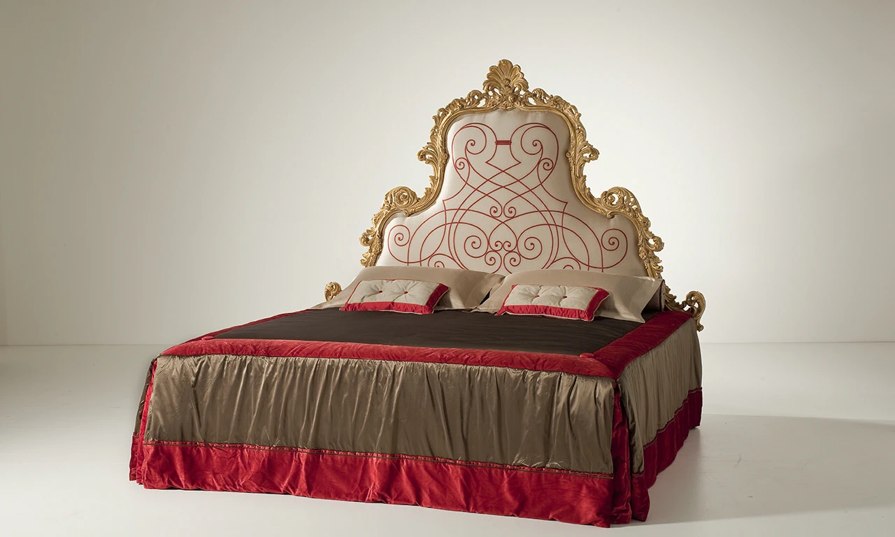 Изголовье Кровати Testata Letto/ Epoca: Barocco - Italia 1750 MG6522 — OAK, ткань, фото 2