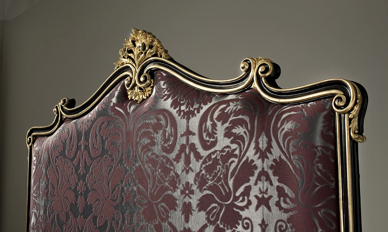 Изголовье Кровати Testata Letto/ Epoca: Barocco - Italia 1770 MG6802 — OAK, кожа, фото 5
