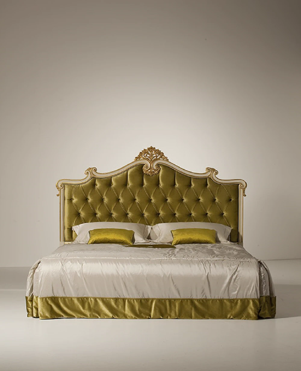 Изголовье Кровати Testata Letto/ Epoca: Barocco - Italia 1770 MG6812 — OAK, кожа, фото 2