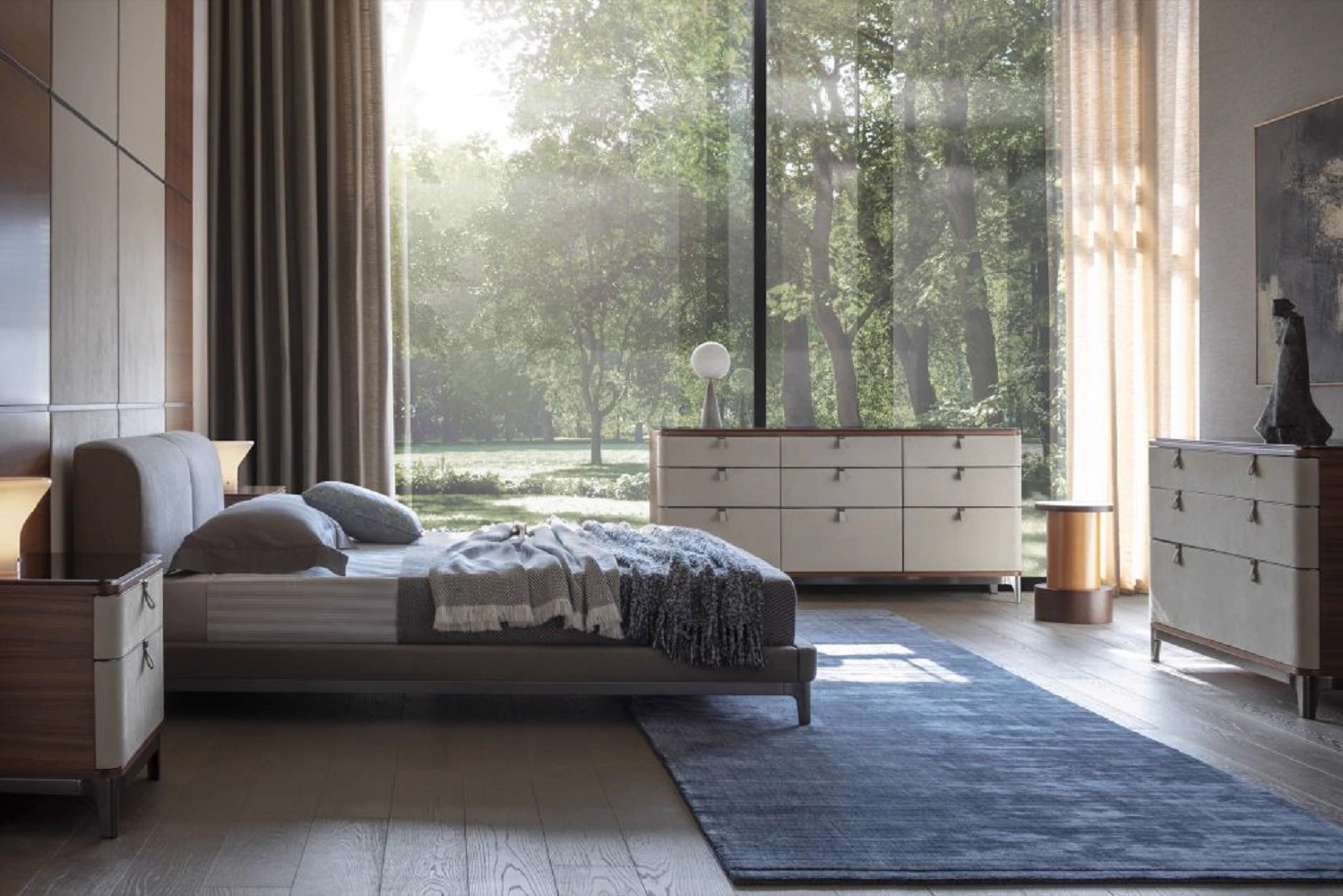 Кровать Tribeca PM4090 — OAK, кожа, фото 3