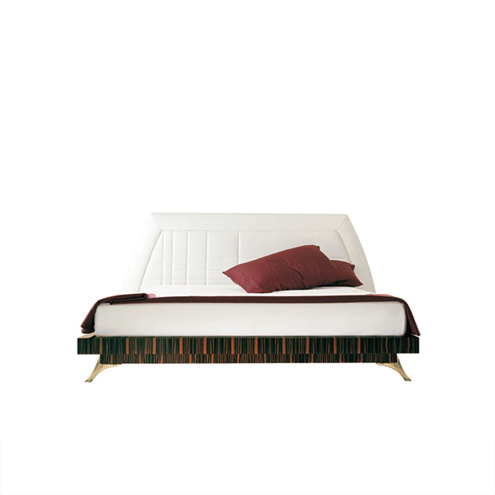 Кровать Zahira SC1037 — OAK, кожа