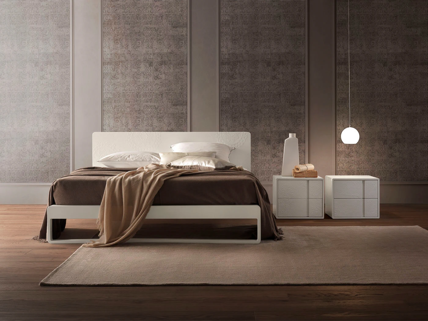 Прикроватная тумбочка Martin — Olivieri, кожа, фото 2