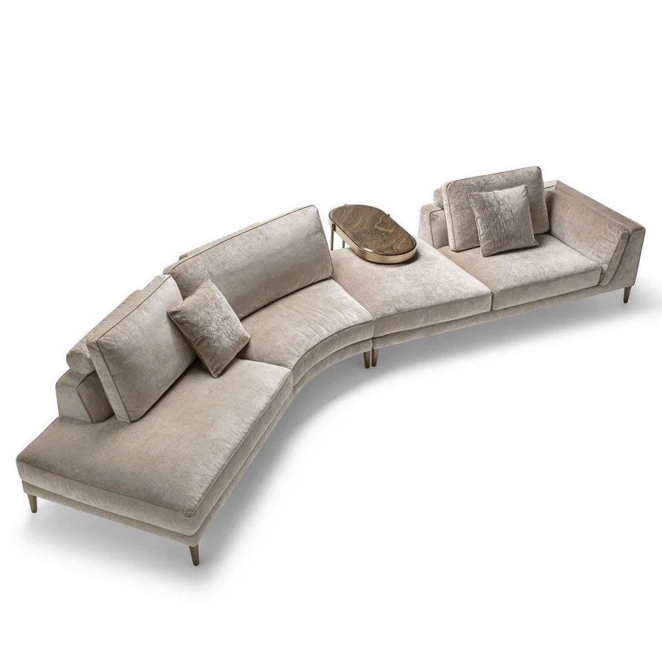 Диван Ferdinand curved sectional — Opera Contemporary, кожа