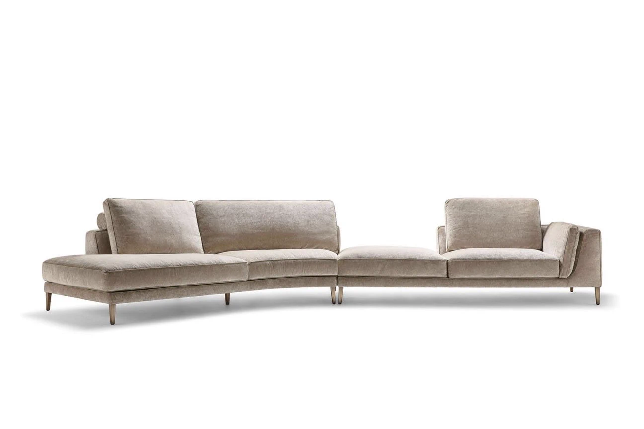 Диван Ferdinand curved sectional — Opera Contemporary, кожа, фото 2