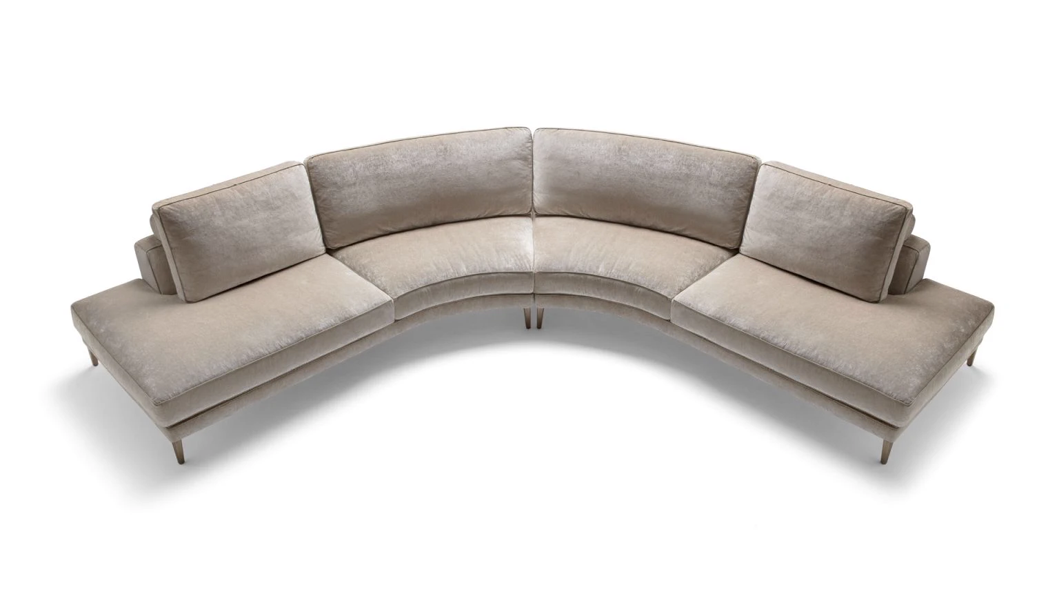 Диван Ferdinand curved sectional — Opera Contemporary, кожа, фото 3