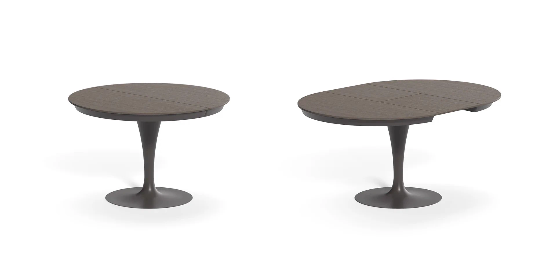Раздвижной обеденный стол Eclipse Legno PW94 – Wood Wild Carbone Oak — Ozzio Italia, дерево, фото 5
