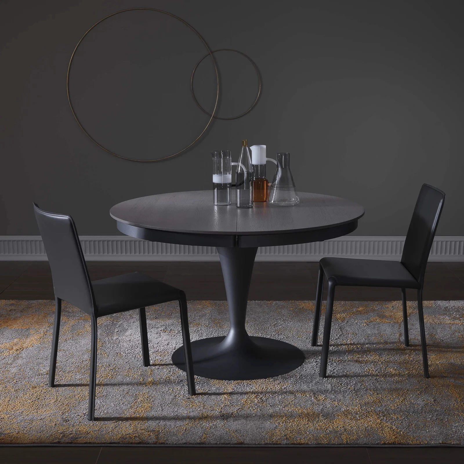 Раздвижной обеденный стол Eclipse Legno PW94 – Wood Wild Carbone Oak — Ozzio Italia, дерево