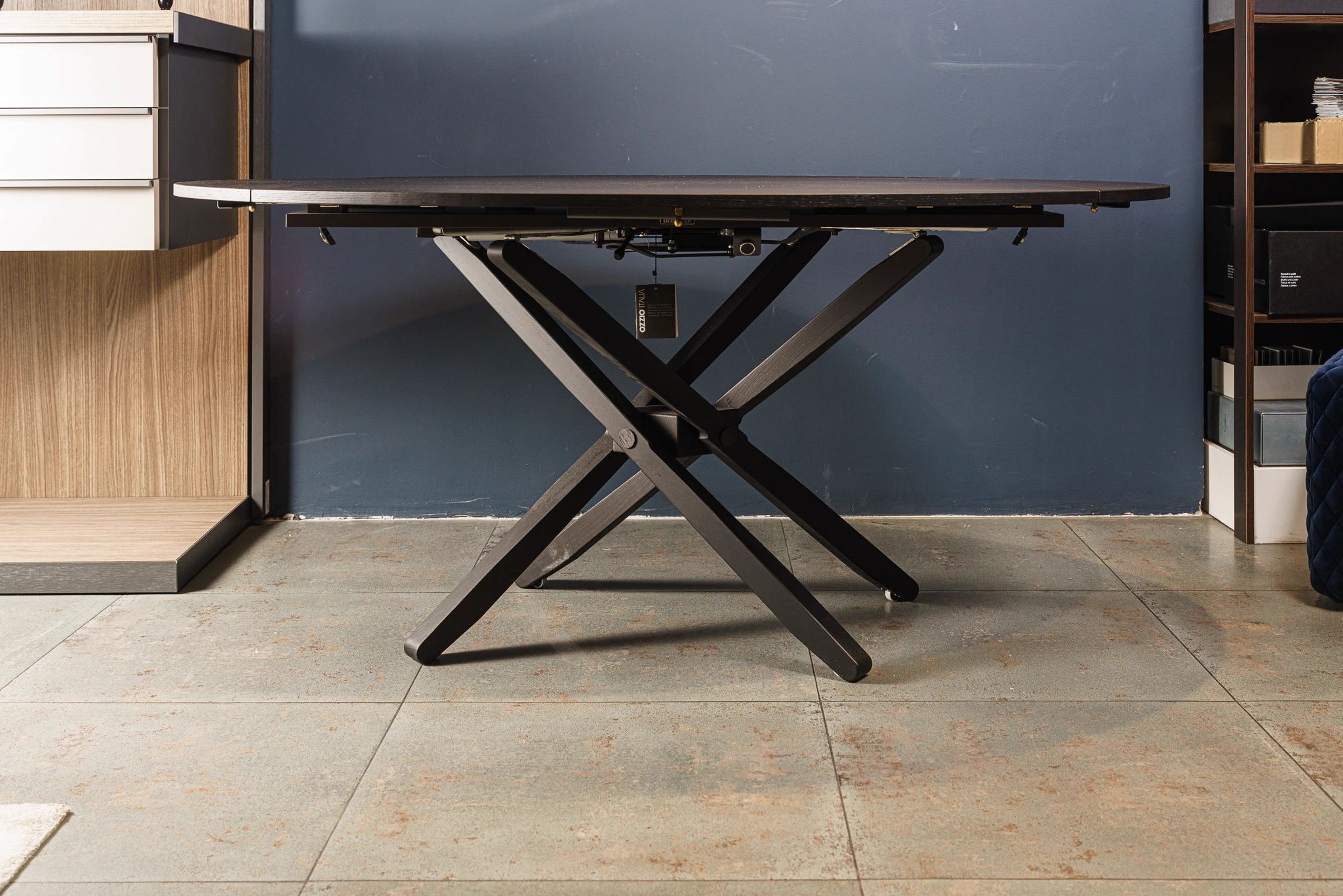 Стол Трансформер Ellis PW94 – Wood Wild Carbone Oak — Ozzio Italia, дерево, фото 4