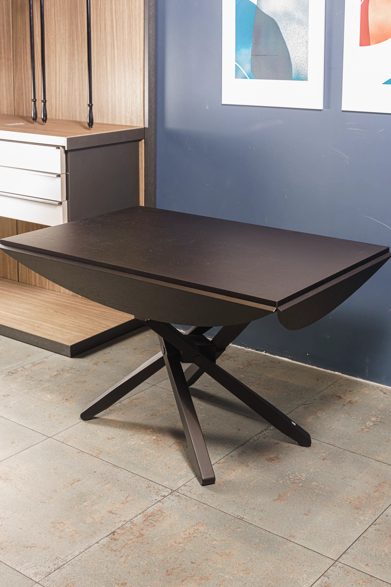 Стол Трансформер Ellis PW94 – Wood Wild Carbone Oak — Ozzio Italia, дерево, фото 6
