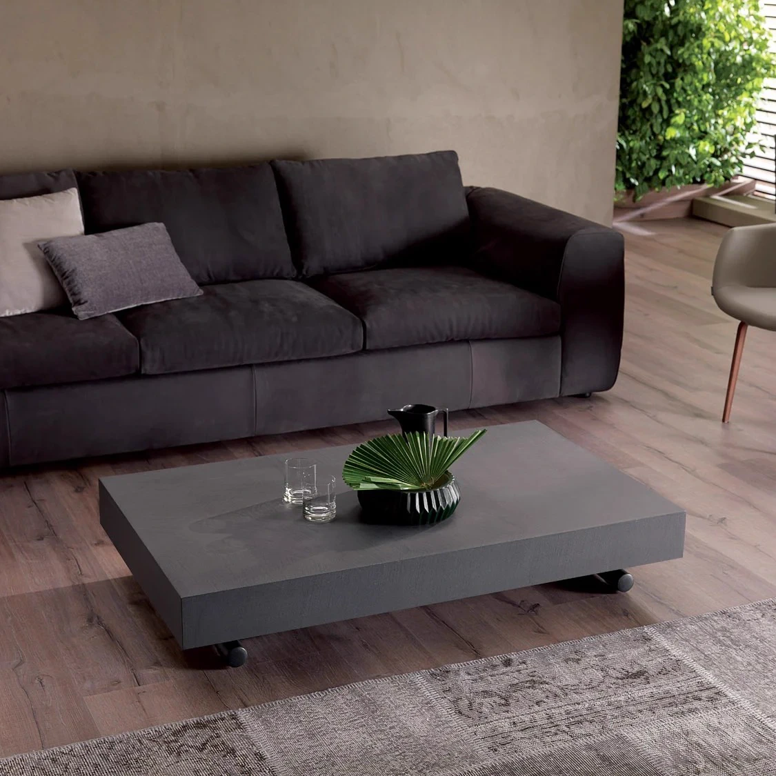 Стол Трансформер Newood CM90 – Cement Dove Grey — Ozzio Italia, дерево
