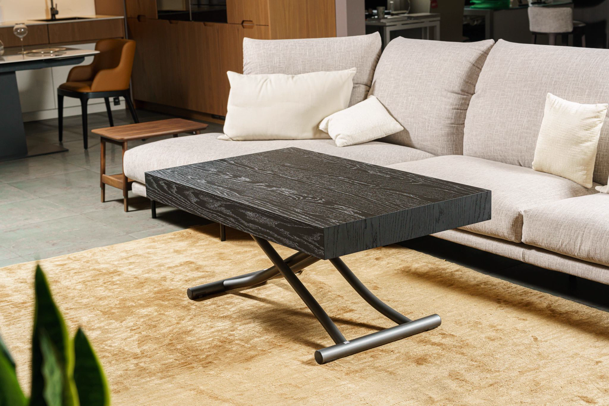 Стол Трансформер Newood PW94 – Wood Wild Carbone Oak — Ozzio Italia, дерево, фото 3