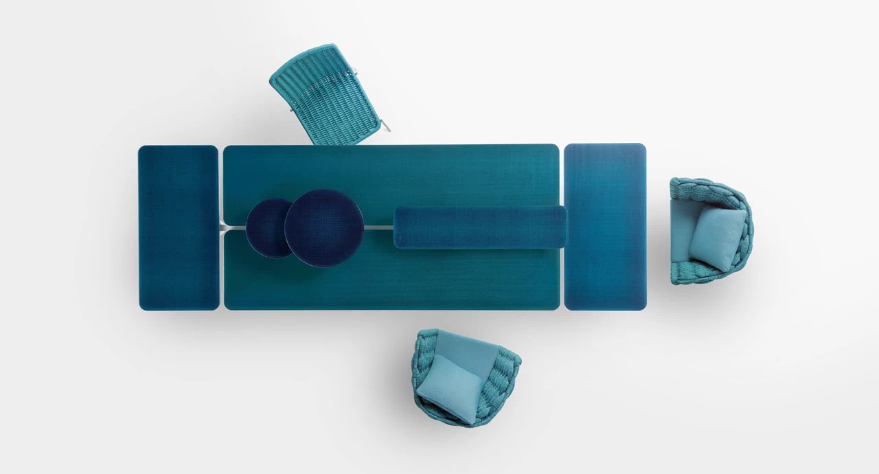 Стол Altopiano — Paola Lenti, стекло, фото 4