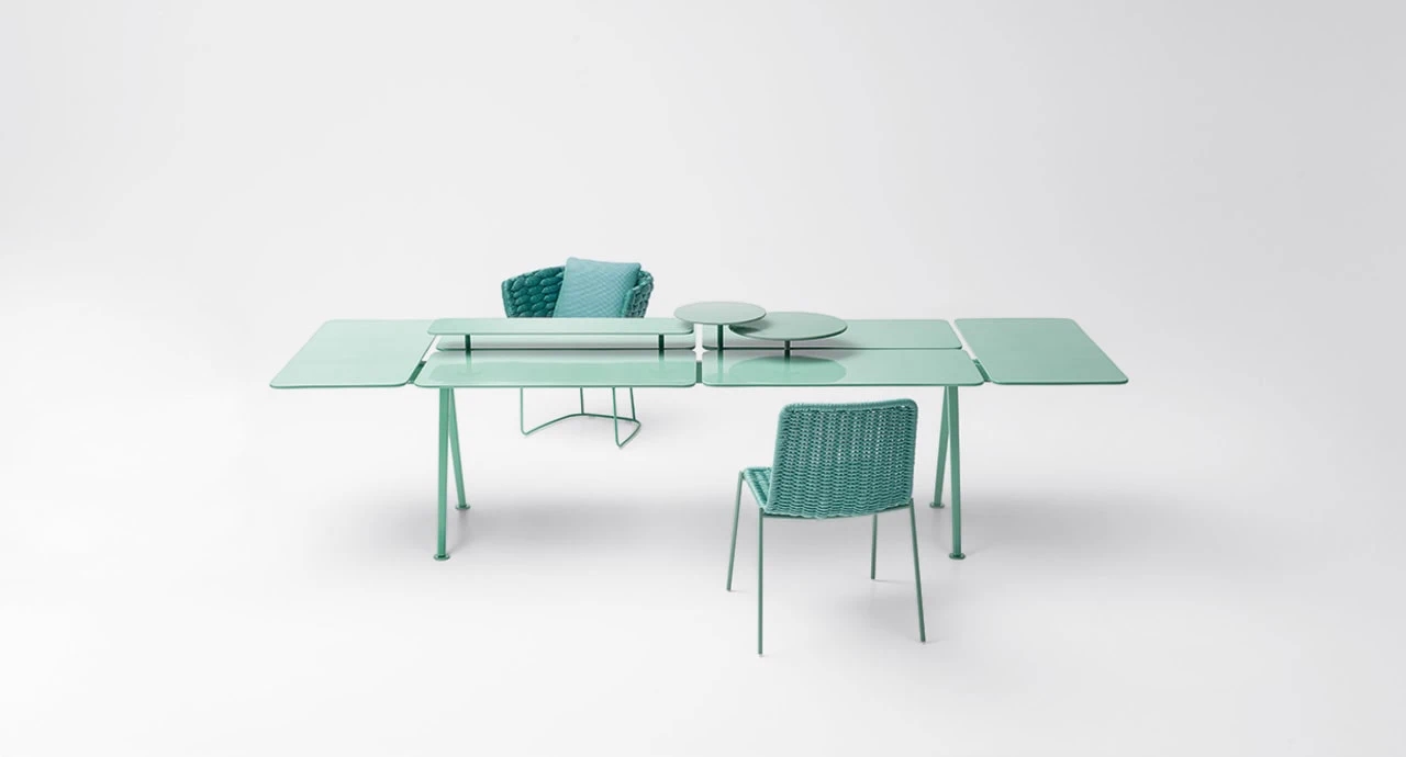 Стол Altopiano — Paola Lenti, стекло, фото 5